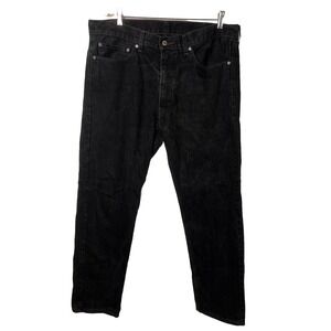 Levi's Men's 505 Straight Fit Jeans Pants 38x32 Black Classic
